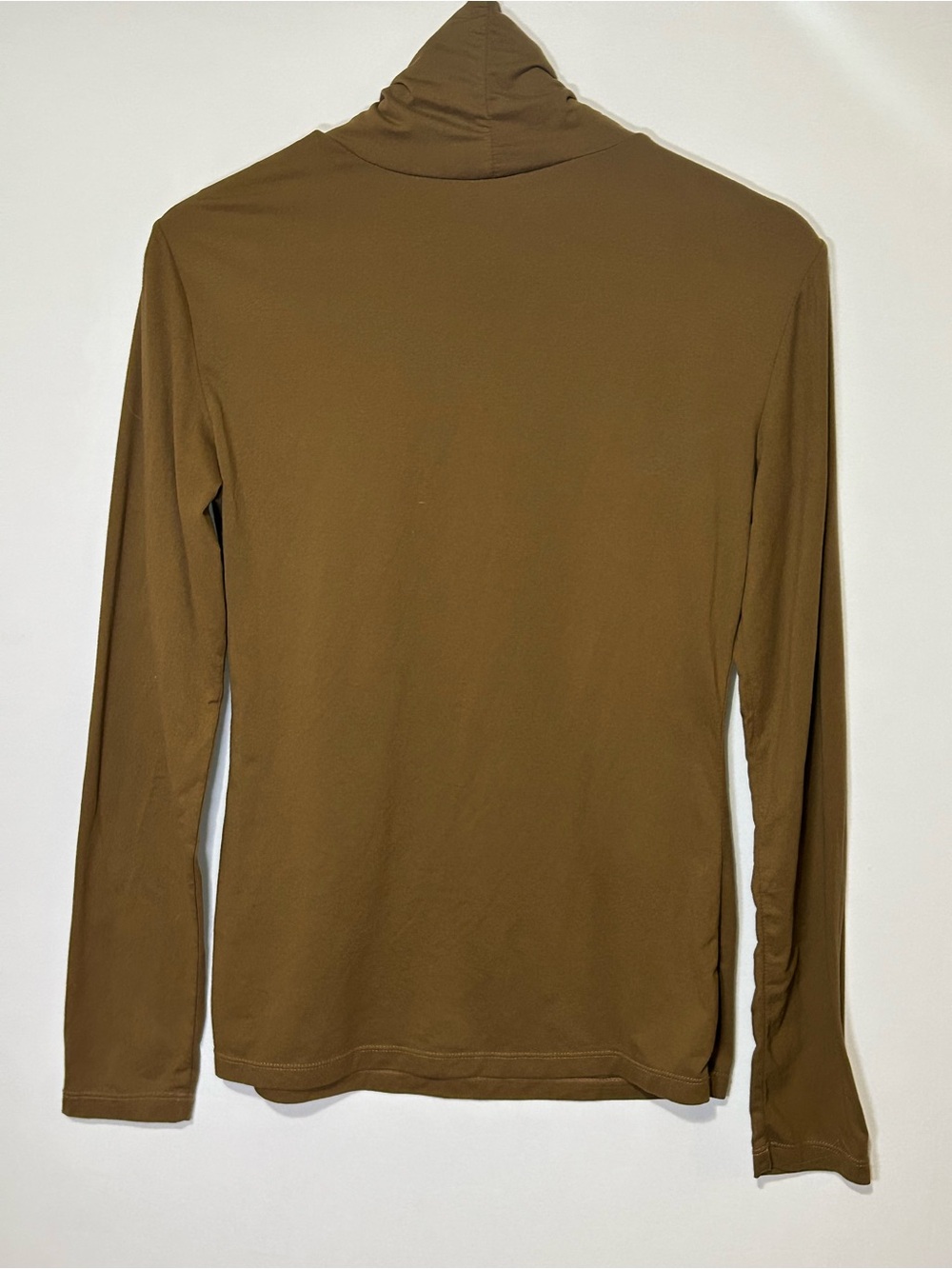 RD Style Sarah Walnut Stretch Jersey Turtleneck Top Small - Picture 3 of 7